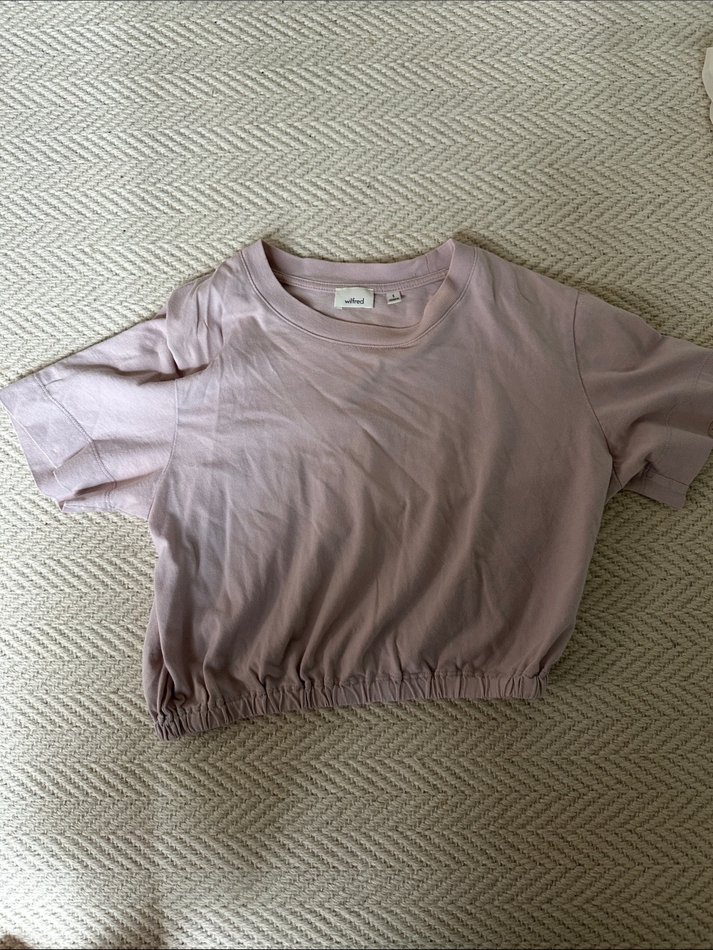 Wilfred Kids Mauve Elastic-Hem Short Sleeve Tee